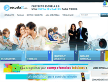 Tablet Screenshot of escuela20.com